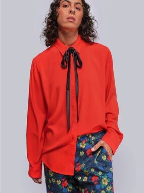 Wildfang | The Empower Long Sleeve Bow Button Up